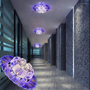 Tavan Işıkları Modern Kristal Led Işık Koridoru Veranda Yüzeyi Monte veya Oturma Odası İçin Gömülü