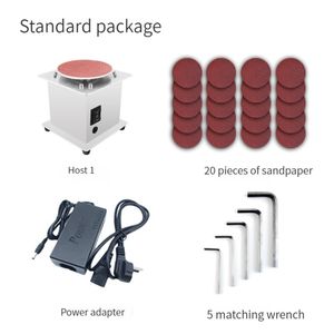 Mini Bench Disc Sander Electric Edge Sharpener 7 Variable Speed ​​20Sanding Discs Self-adhesive Benchtop Sanding Grinding Machine