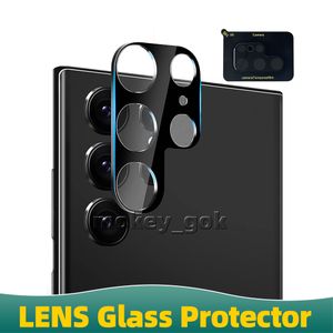 2.5D Clear Chlear Back Camera Protector Glass Lens Lens для Samsung Galaxy S22 S22 Plus S22 Ultra Screen Protector Black S23 S21 FE Z FOLT 2 4 A52 A22 4G 5G
