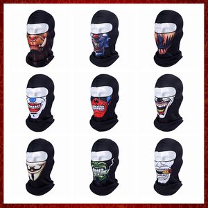 Mzz89 3d orcs palhaço balaclava joker motocicleta motocross moto esqui snowboard chapéu de capacete de capacete motociclista máscara face máscara face calcul