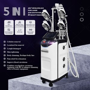 Yağ Donma Makinesi 360 Kriyoterapi Zayıflama Kavitasyonu RF Yağlar Azaltma Anti Selülit Cilt Sıkma Cihazı