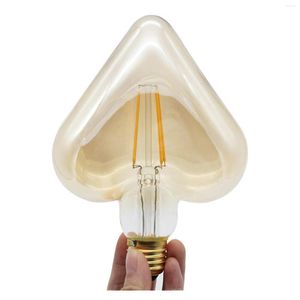 Kalp şeklindeki dinlenemeyen LED Cob Filament Ampul Edison Lambası Kapalı Ev Dekorasyonu 360 Derece