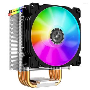 Bilgisayar Soğutma Jonsbo CR-1000 GT RGB artı CPU Soğutucu 4 Heatpipe Kule Soğutma Fanı PWM 4PIN 5V 3PIN LGA 775 115X AMD AM4