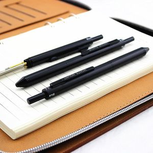 Lüks Mat Siyah Yaratıcı 3 1 Full Metal Çok Fonksiyonlu Kalem Çok Fonksiyonlu Mekanik Kalem Renk Kalemleri Beyaz