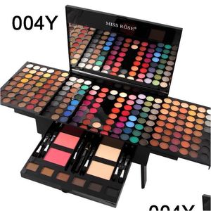 Sombra dos olhos Miss Rose Maquiagem Profissional 180 Cores Matte Shimmer Palette Poworbrow sobrancelha Sombras de beleza nude há muito tempo dhuid