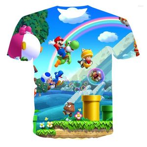 Erkek Tişörtler Erkek Tişörtler 2023 Yaz Çocuklar 3D Baskılı T-Shirt Erkek ve Kızlar Günlük Moda Sevimli Top Kısa Kollu