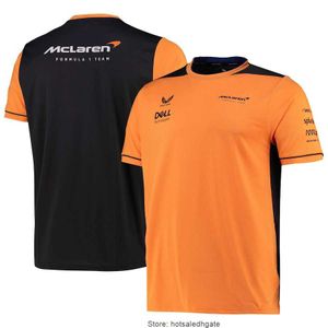 McLarens Fashion T-shirt da uomo F1 Team Top Summer New TShirt Uomo Sport all'aria aperta Manica corta Formula One Abbigliamento da corsa T-shirt ad asciugatura rapida
