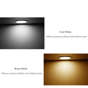 LED Downlight 5W 9W 12W 15W 7W Gömme Yuvarlak Tavan Lambası AC 220V-240V İç Mekan Aydınlatma Sıcak Beyaz Soğuk Beyaz