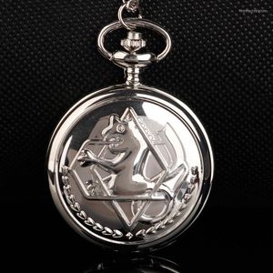 Cep Saatleri 20pcs/Lot Fullmetal Simyacı Edward Elric Cosplay Quartz Kolye Kolye ile Saat