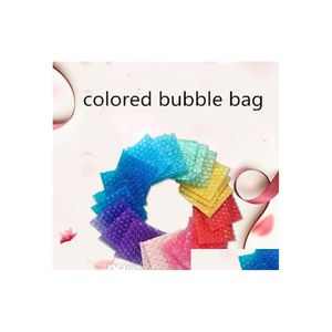Protective Packing Bubble Cushioning Wrap Bag Color Thicken Pressureproof Shockproof Transparent Express Gift Drop Delivery Office S Dhvhx