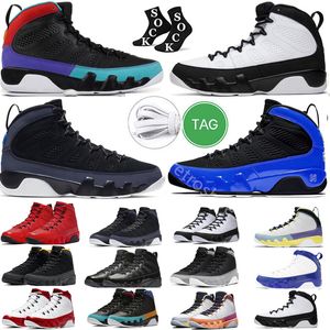 Sıradan Erkek Basketbol Ayakkabıları 9s Parçacık Gri Şili Kırmızı Jumpman 9 DEĞİŞTİRİMİ DÜŞÜNME PETL MAVİ ÜNİVERSİTESİ BRED PATENT MENS DIŞ HAVA SPORLARI JORDRQN