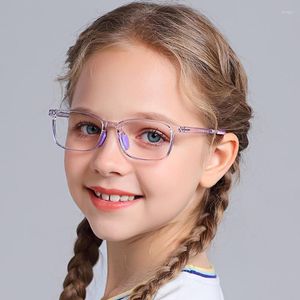 Güneş gözlüğü silikon çocuklar mavi ışık gözlükleri çerçeve çocuk berrak bilgisayar gözlükleri kız kızlar reçete çerçeveleri