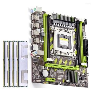 Placas -mãe x79 placa -mãe de computador com Xeon E5 2650 V2 CPU MAX 16GB 4X 4GB DDR3 ECC REG 1600MHz NVME para servidor de jogos