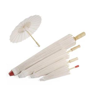 Зонтичные классические белые бамбуковые бумаги зонтики смазанными маслом бумаги