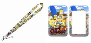 Tasarımcı Keychain Klasik Sihirli Desen Simpsons Boyun Kayışı Kravisi Anahtarlar için Anahtarlık Rozeti Tutucu Kimlik Kredi Kartı Geçişi Anahtarlama Cep Telefonu Cazibe Hediyeleri Dhgate