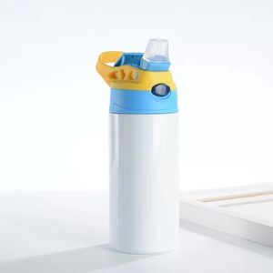 Сублимация 12 унций Sippy Cup Straight Baby Bottle Tumbler из нержавеющей стали Портативные детские кружки с двойной стенкой вакуумной изолированной кормление для кормления бутылка для кормления.