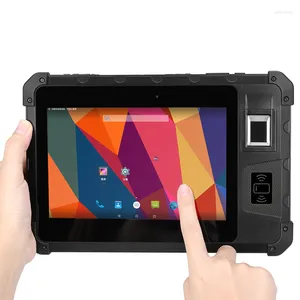Şok geçirmez Sağlam Endüstriyel Tablet PC 8 inç Android 7.0 2G RAM 16 ROM Parmak İzi UHF 2D Tarayıcı El Terminali
