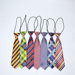 Bow bağları Çocuklar elastik kravat kravat okulu erkek kızlar çocuklar bebek düğün moda renkli öğrenciler boyun tiebow