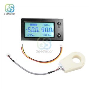 DC 300V 400A 200A 100A 50A Monitor de bateria LCD Voltímetro digital Capacidade de amperímetro Coulometer Power Watt-Hour Hall Sensor