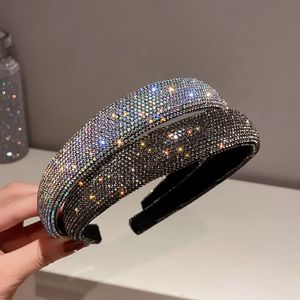 Fashion Full Rhinestone Headbands Silver Color Hairbands Personality Headwear for Women Hair Accessories Jewelry Gifts ss0120