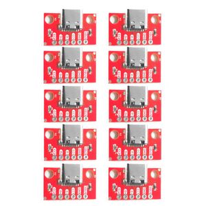 1/5/10PCS TYPE-C Female Test Board USB 3.1 PCB 16P to 2.54mm Connector Socket High Current Power Adapter Module