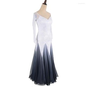 Сцена Wear White Ballroom Dress Dlos Roolves платья для танца Foxtrot Dance Standard Ball Lace