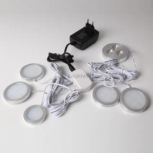 Dolap altında ampuller LED aydınlatma diski lambaları Downlight Spots 12V 3W ampul lcontrol kısaltılabilir beyaz mutfak dolap aydınlatma