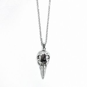 Ожерелья с подвесками RIR, уникальное ожерелье с черепом вороны, природа, прогулка, биология, птица, страшные украшения, подарок для любовника