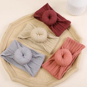 Neugeborenen Baby Kopf Wrap Band Turban Geknotet Infant Kinder Stirnbänder Baumwolle Hüte Haar Kappe Kinder Mädchen Junge Kopf band headwears 1418