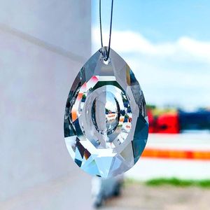 Chandelier Crystal 2PCS 35mm Clear Longan Crystals Prism Suncatcher For Windows Decoration Pendant Parts Home Wedding Decor Accessories