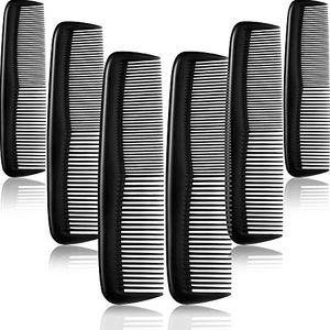 Hair Combs Pocket Fine Plastic Hair Combs for Women and Men Fine Dressing Comb Black 1223848