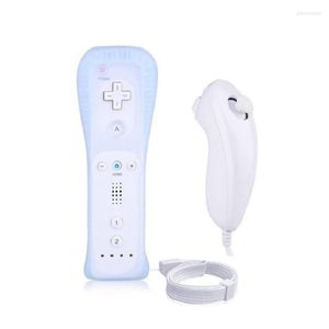 Wii 2 için Oyun Denetleyicileri 1 Set Kablosuz Bluetooth Joystick Uzaktan Kontrolör Senkronizasyonu Gamepad Sol El / Nunchuck İsteğe Bağlı Hareket
