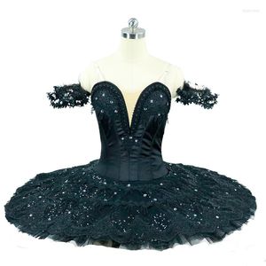 Sahne Giyim Profesyonel Moda Tasarımı Kadın Yetişkin Performans Black Swan Klasik Bale Tutu