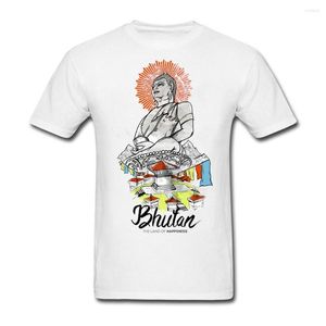 T-shirt da uomo St. Valentine's Day Mens Bhutan - T-shirt Land Of Happiness T-shirt per adolescenti a maniche corte taglie forti Organizer per streetwear divertente