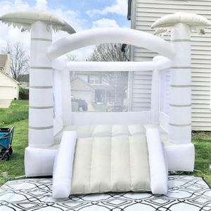 Commercial Pink PVC Inflatable Bouncy Castle with Slide - 4x4m Wedding Jumping Bouncer House
