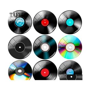 Zincirler TA el yapımı klasik müzik kayıt disk görüntüleri 25mm DIY Cam Cabochon Dome Takı Takıları Kolye Aksesuarları Damla Teslimat Ne Dhdyy
