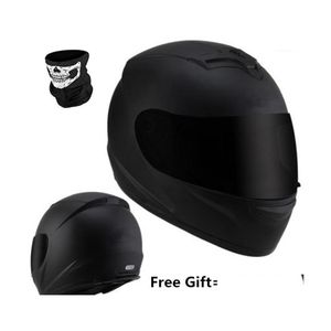 Мотоциклетные шлемы до 616 шлем винтаж FL Face Motocross Cruiser Copper Scooter Dot Сертификат Matte Black Drop Mobile Dhxpu