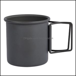 Tumbler Cam Kupa Titanyum Taşınabilir Seyahat Paslanmaz Çelik Kahve Kupaları Çay Bardağı Kam/Seyahat/Ev Kullanımı 300ml Deniz Damla Teslimat Hom Otpng