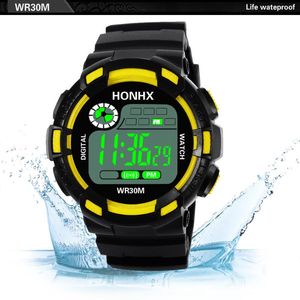 Relógios digitais de relógios de pulso para homens crianças de alta qualidade esportes eletronic hodinky pare à prova d'água Presente Drop Erkek Kol Saati