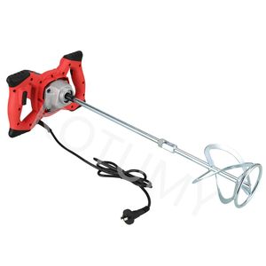 220V Industrial Grade Electric 6-Speed Adjustable Cement Mixer Putty Duster Feed Meat Flour Paint Handheld Industrial Agitator