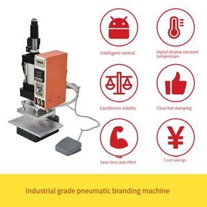 Otomatik Rulo Kağıt Pnömatik Sıcak Damgalama Makinesi Deri Kabartma Logo Girdi Kartvizde Hediye Kutusu Plastik Ahşap Marka İçbükey Konveks Kabartma Makinesi