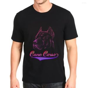 Мужские футболки Tshirt Fashion Print Print Cane Corso Mastiff Molossian Dog Top Top Murens Laise Teals
