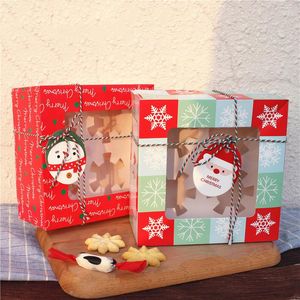 Hediye Sargısı 10 PCS Mutlu Noel Cupcake Kutuları Nougat Çikolatalı Kek Dekorasyon Malzemeleri Etkinlik Partisi DIY El Yapımı Paket
