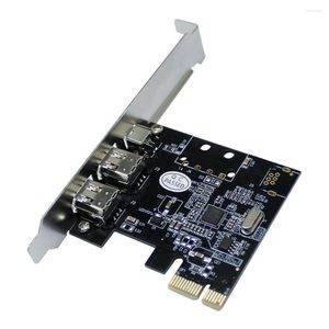 Компьютерные кабели PCI-E 1X до 16x 1394 DV видео ПК с захватом ПК с 6 PIN 4 FIRWIRE ADAPTER ADAPTER DAPTOP 3 PORT