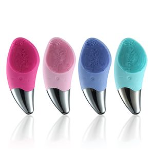 Mini Electric Electric Cleansing Brush Ultrasonic Silicone Faceer Cleaner Deep Pore Cleansing Skin Massager Chemer Brush Device