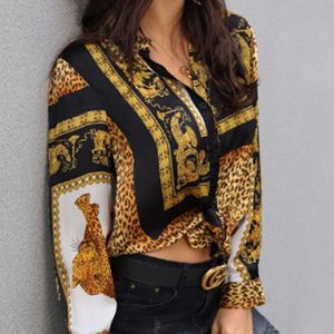 Женские блузки сексуальные с длинными рукавами леопардовый принт женская рубашка с длинными рукавами вершины, дамы