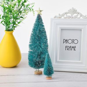 Decorazioni di Natale Modello di albero Decorazione della casa Set 3D Mini Sisal Neve Gelo Festa Vacanza Inverno Atmosfera carina Alberi