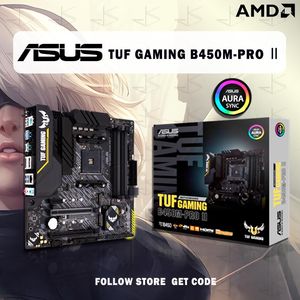 Anakartlar Asus Tuf Gaming B450m Pro II AMD B450 DDR4 4400MHz 128G M.2 SATA 6GB/ USB 3.2 Destek R3 R5 R7 R9 Masaüstü AM4 CPU