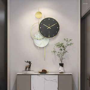 Orologi da parete Orologio grande 3d Minimalista Lusso Nordico Silenzioso Arredamento bagno creativo Relojes Murale