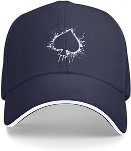 Ball Caps Poker Ace of Mastarlar Pamuk Dad Hat Klasik Beyzbol Kapağı Ayarlanabilir Polo Trucker Unisex Style Swear